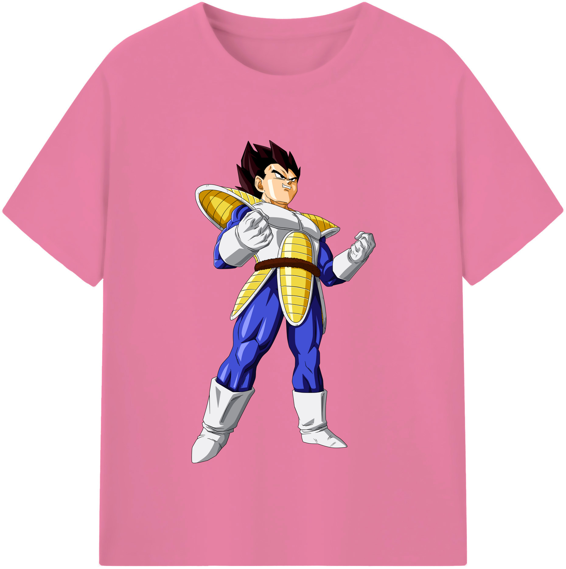 （画像用） ドラゴンボール ベジータ四世（Bejīta Yonsei）DRAGON BALL Vegeta IV 綿100％半袖Tシャツ（フロントプリント）